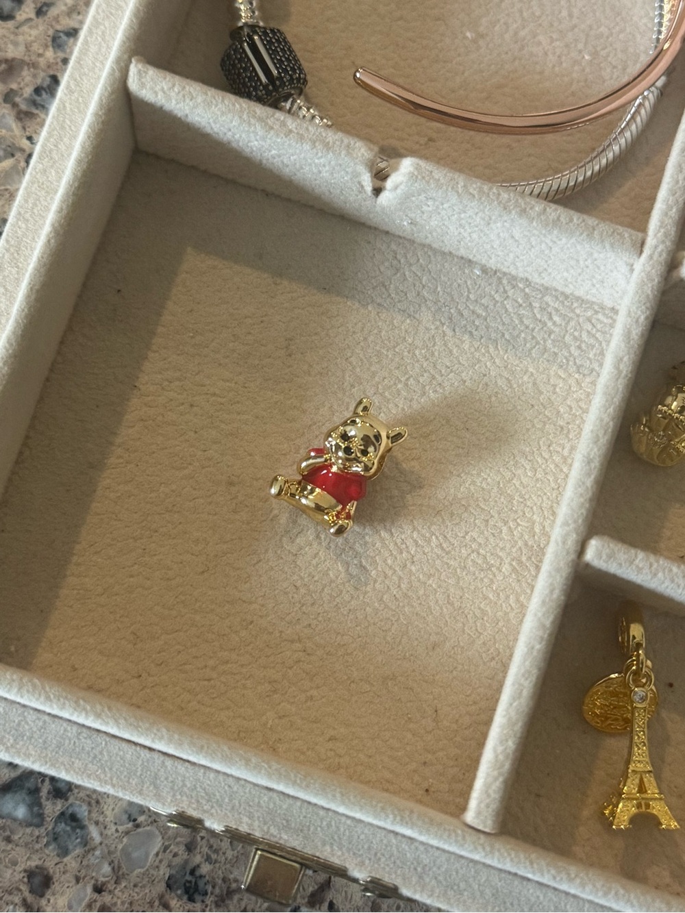Pandora gold Winnie charm